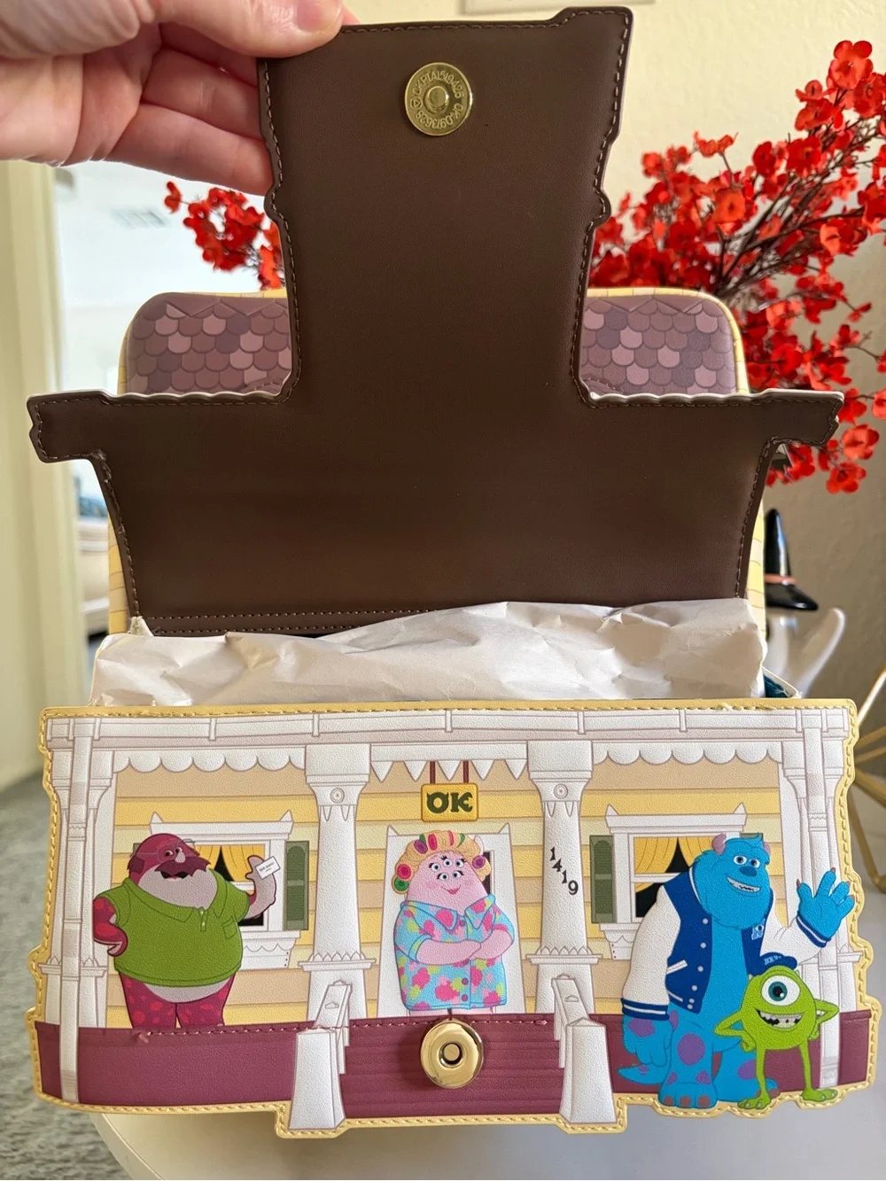 NWT Loungefly Disney Monsters University Oozma Kappa House Figural Backpack